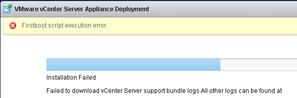 vCSAFirstBoot